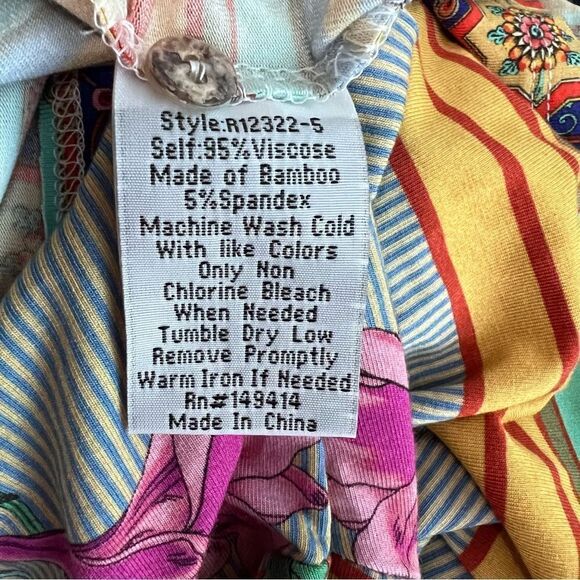 Johnny Was Hunter Floral Polo Tee Size XXS - Picture 8 of 8